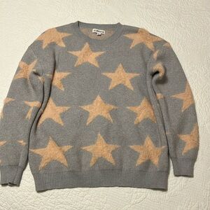 Macaron gray and peach small sweater